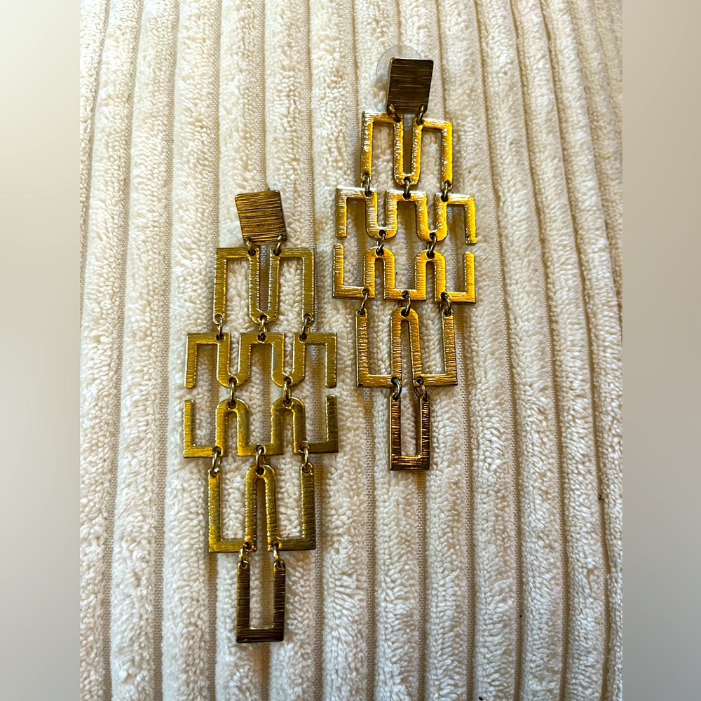 Geometric Chandelier Earrings